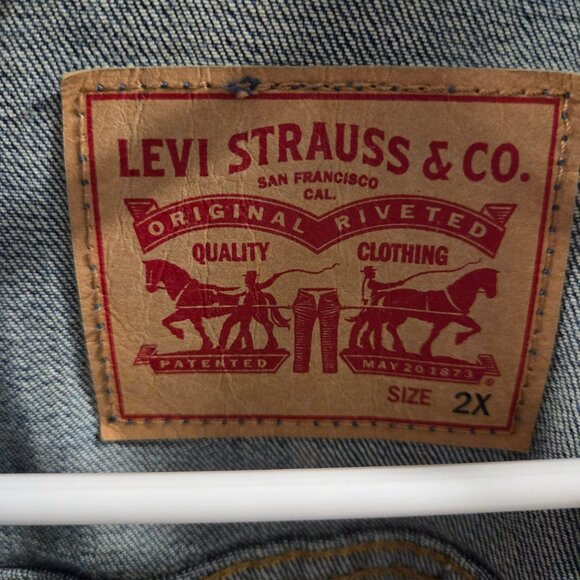 Levi's Denim Trucker Jacket XXL - Picture 2 of 4